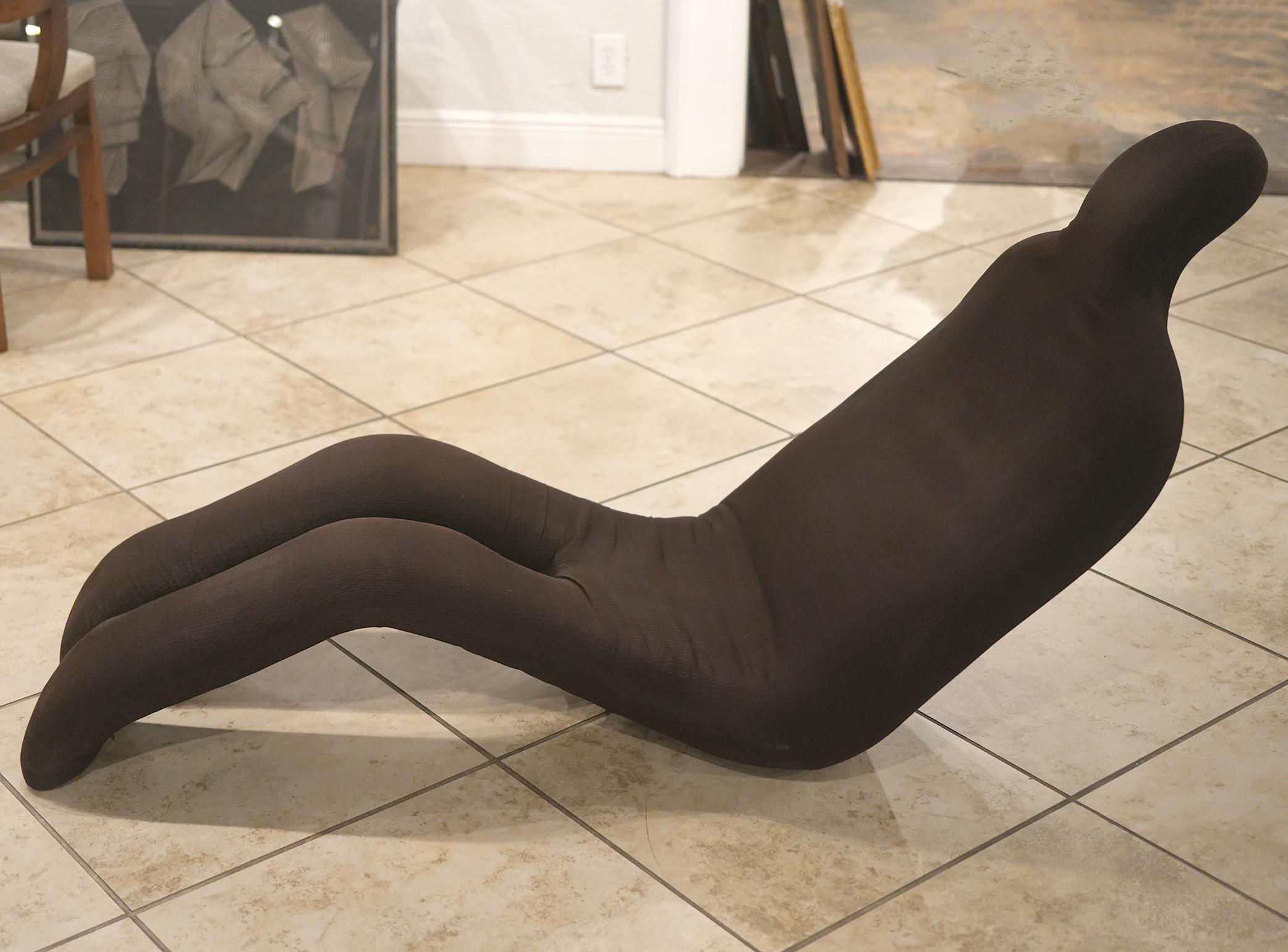 Mid-Century Modern Vintage Olivier Mourgue 'Bouloum' Chaise Lounge Chairs Body Form- 3 Available