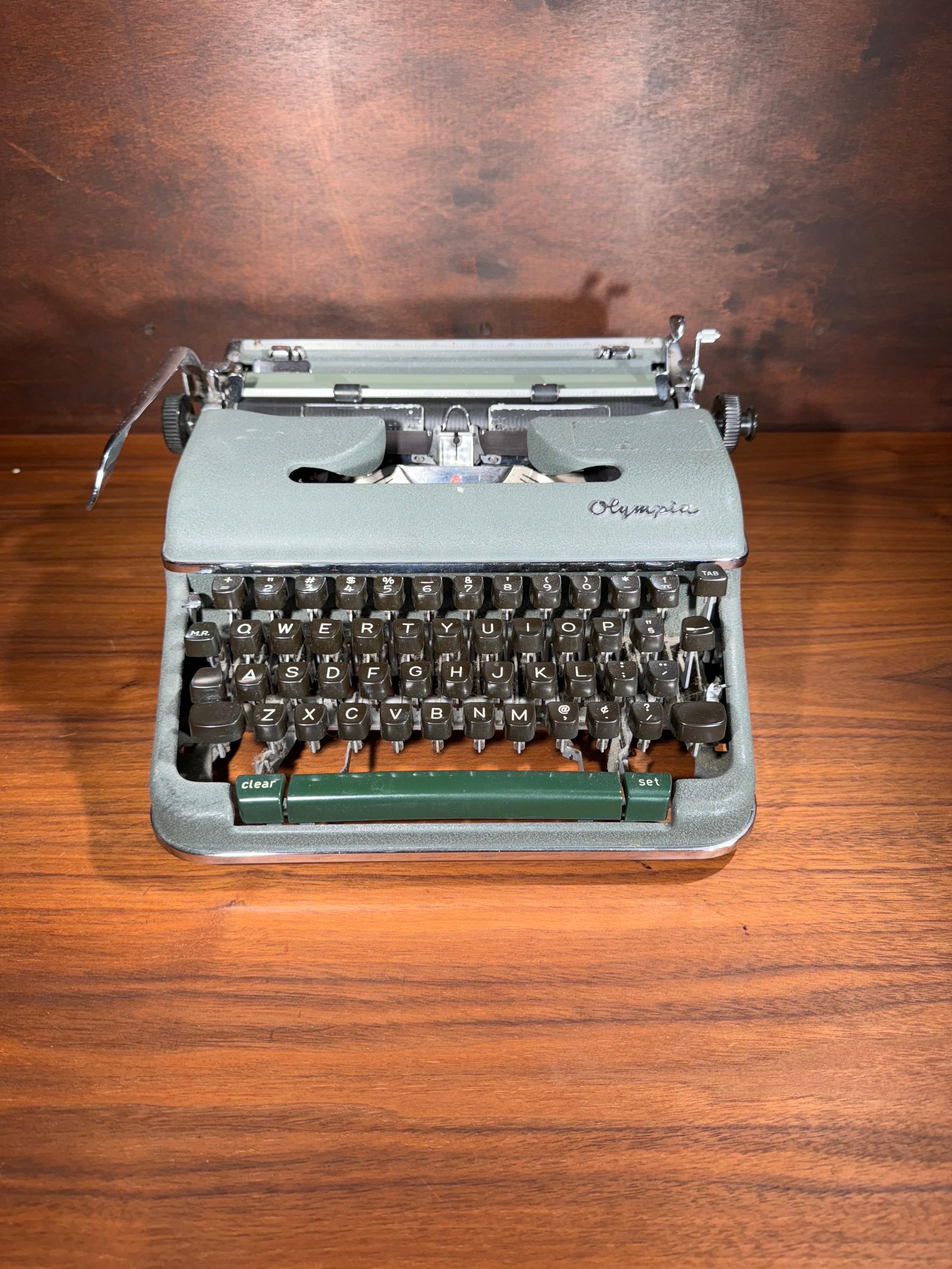 Cool vintage typewriter made in Wilhelmshaven, West-Germany in the 1960's by 