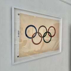 Vintage Los Angeles Summer Games Olympic Flag, 1984 USA