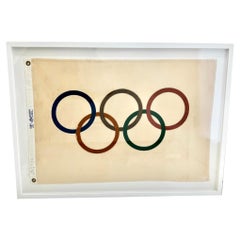 Vintage Los Angeles Summer Games Olympic Flag, 1984 USA
