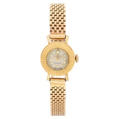 Vintage Omega 10382 17mm 14K Gold Fluted Bezel Manual Wind Ladies Watch