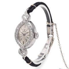 Vintage Omega 14K Gold Diamond Ladies Bracelet Watch