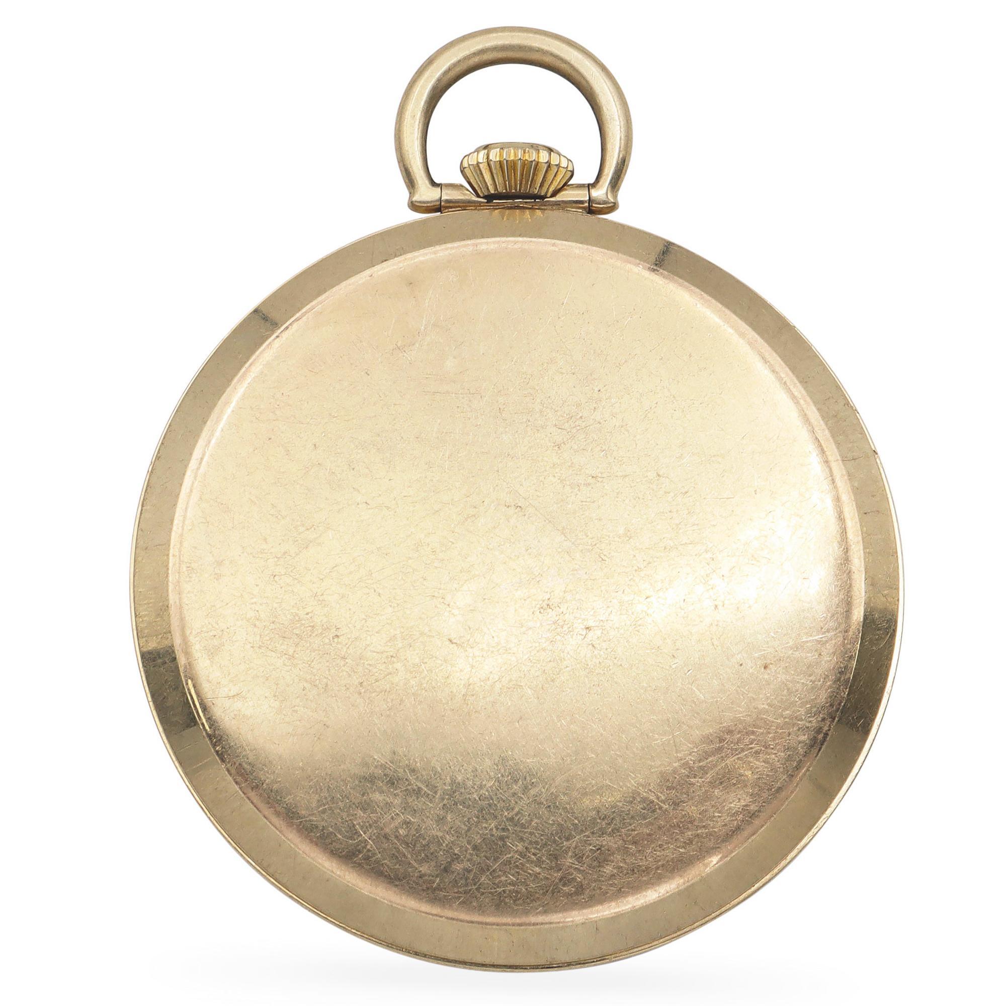 Schweizer Vintage Omega 14K Gelbgold 17 Juwelen Schweizer Taschenuhr für Damen oder Herren