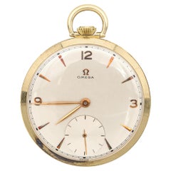 Schweizer Vintage Omega 14K Gelbgold 17 Juwelen Schweizer Taschenuhr