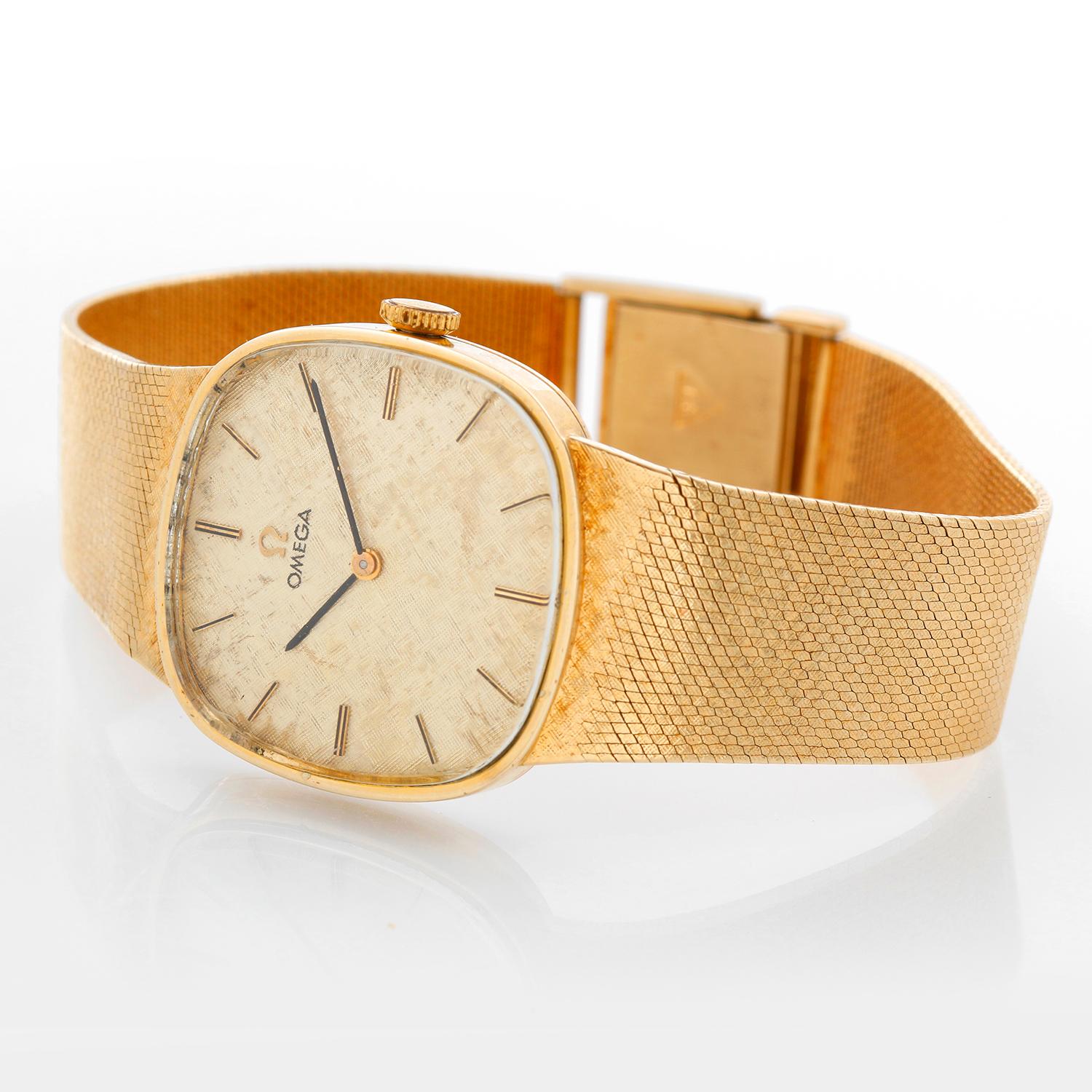 vintage omega 14k gold watch
