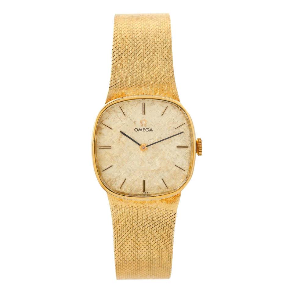 Vintage Omega 14k Yellow Gold Men's Dress Watch at 1stDibs | omega 14k ...