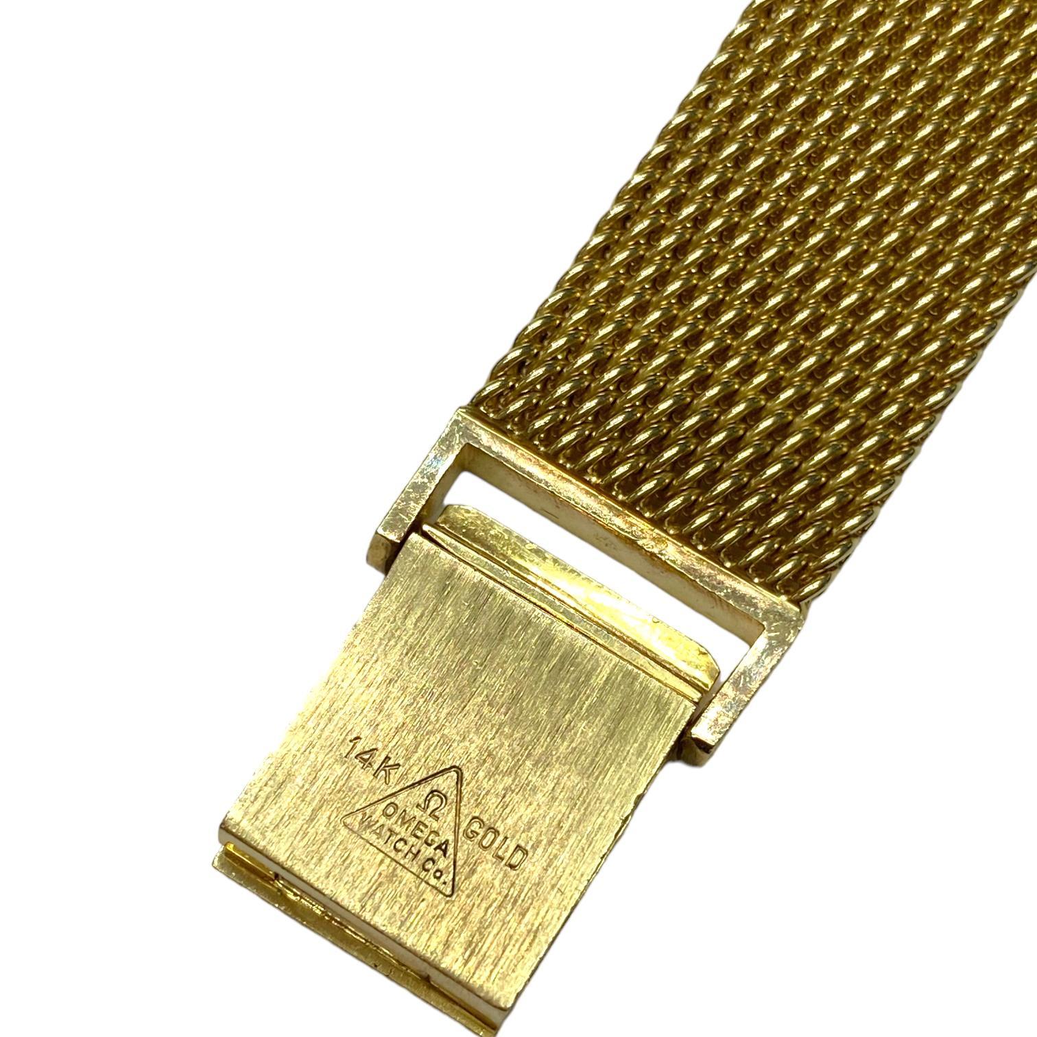da uomo o donna Orologio d'epoca Omega in oro giallo 14K