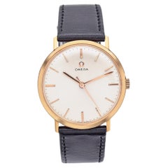 Vintage Omega 18K Gold Hand Wind Men's Dress Watch 33mm