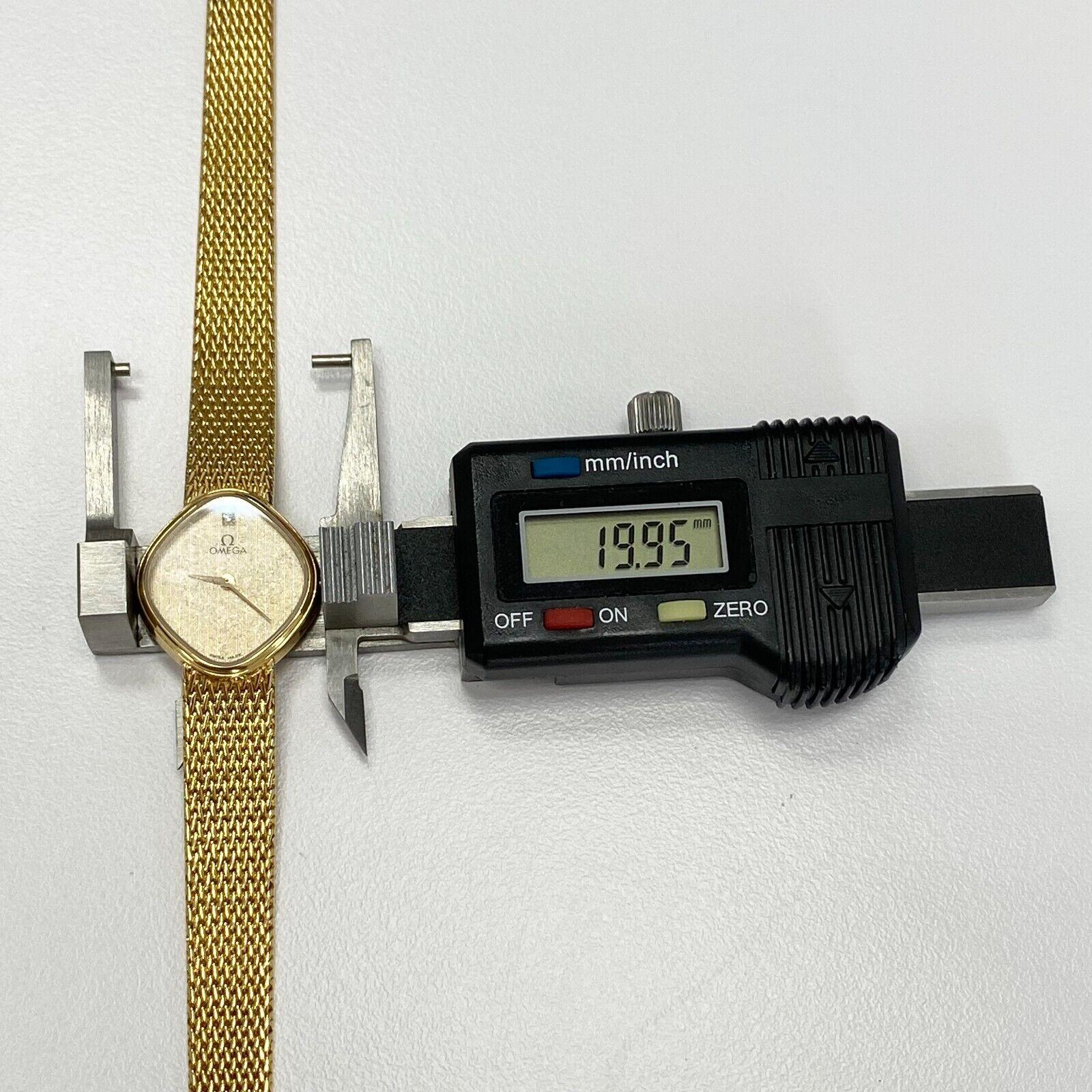 omega 18k gold watch vintage women's