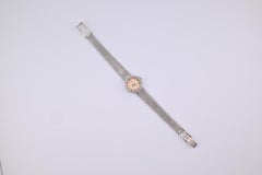 Vintage Omega 18K White Gold Ladies Diamond Dress Watch