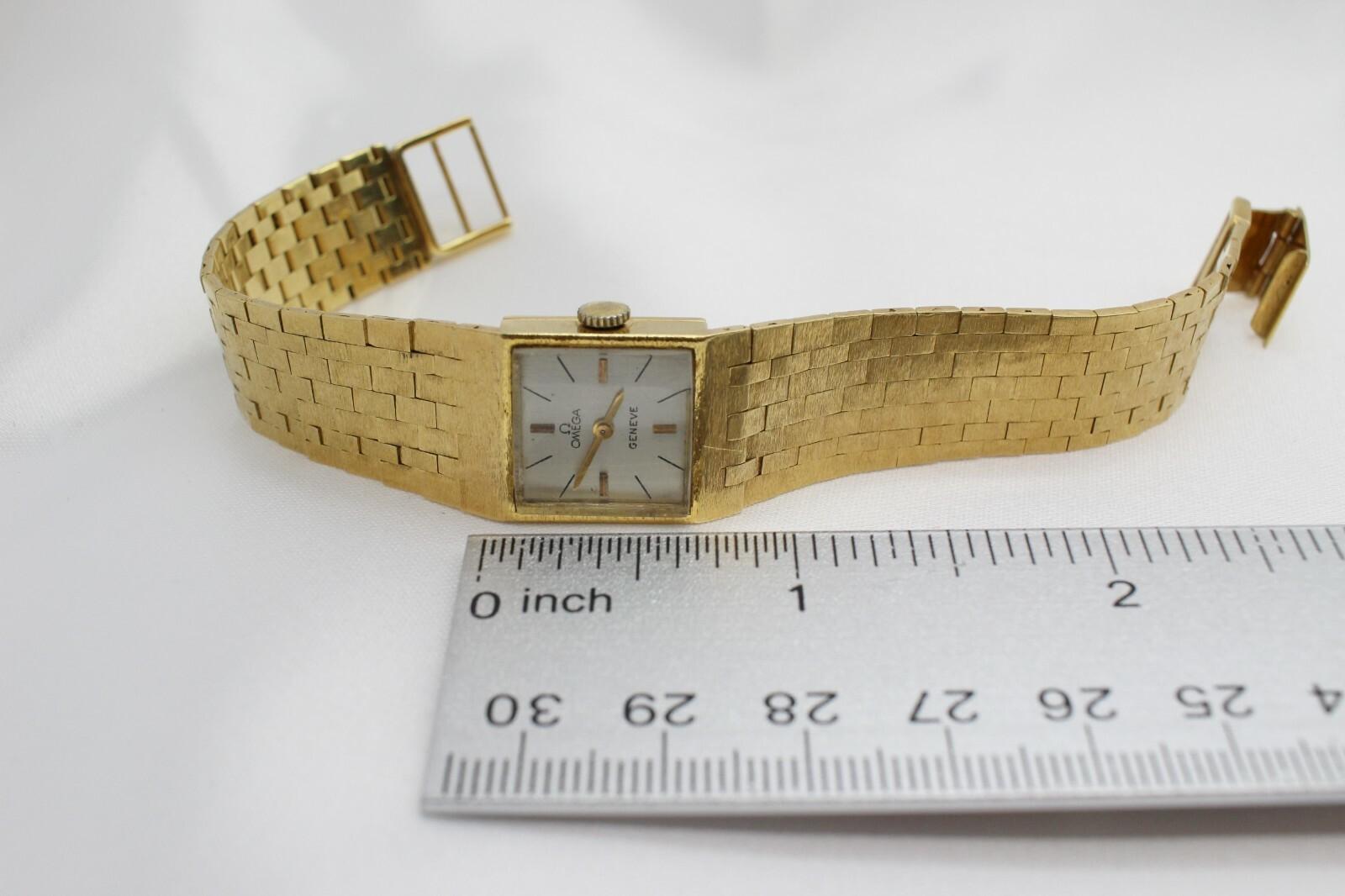 Vintage Omega 18k Gelbgold Damenuhr 17mm - 45.0g Vintage im Angebot 3
