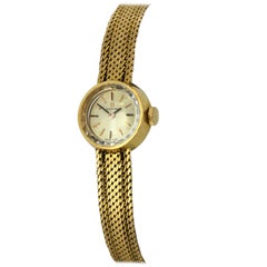 Retro Omega 1960s Ladies Full 18 Karat Gold