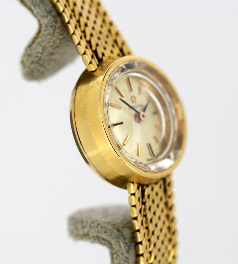 Vintage Omega 1960s Ladies Full 18 Karat Gold at 1stDibs vintage omega ladies watches 1960s
