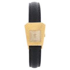 Vintage Omega " Asymetric " Ladies 18K Yellow Gold Wrist Watch