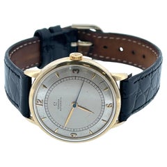 Orologio da polso automatico Omega "Bumper" vintage, cassa in oro giallo 18 carati