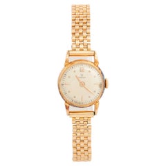 Vintage Omega Classic 18K Roségold Damenuhr, Vintage