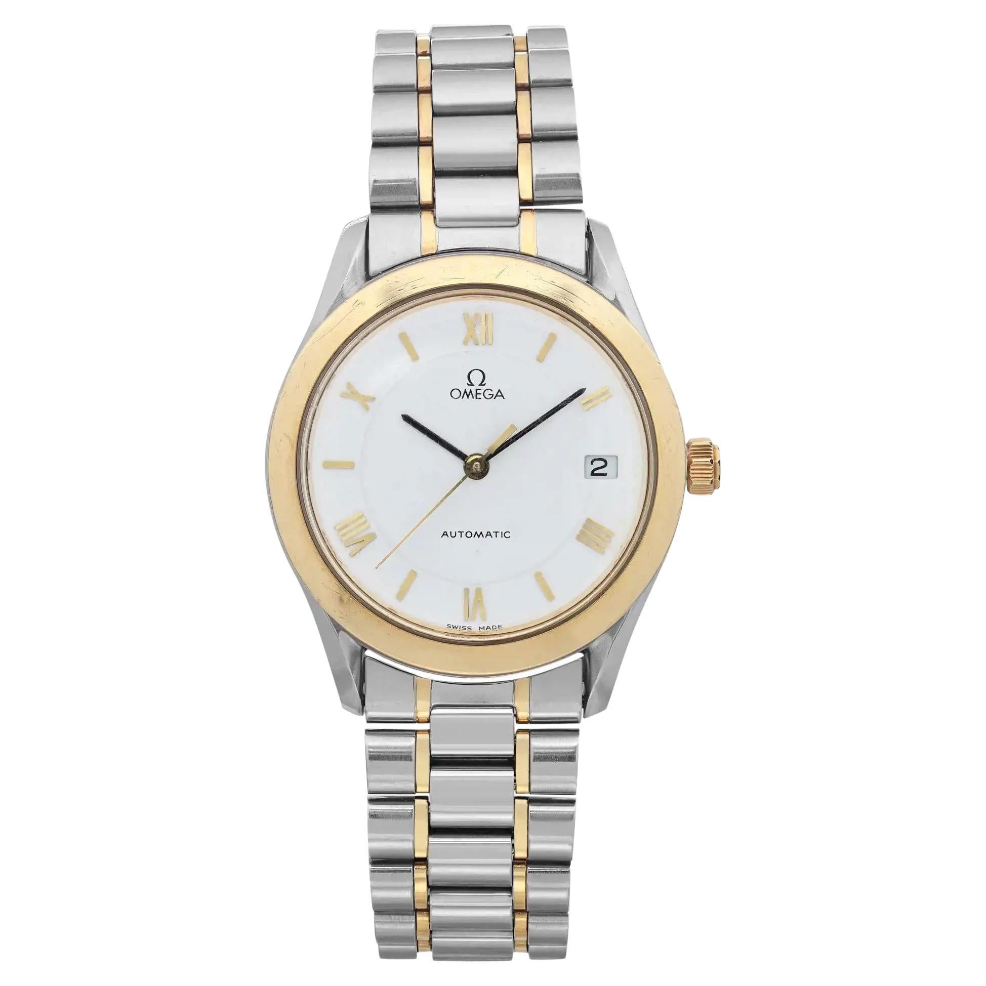 Omega Classic Date 35mm Stahl Weißes Zifferblatt Automatik-Herrenuhr 3301.20 im Angebot