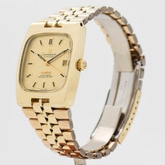 Vintage Omega Constellation 14 Karat Yellow Gold Filled Watch with Bracelet 1971