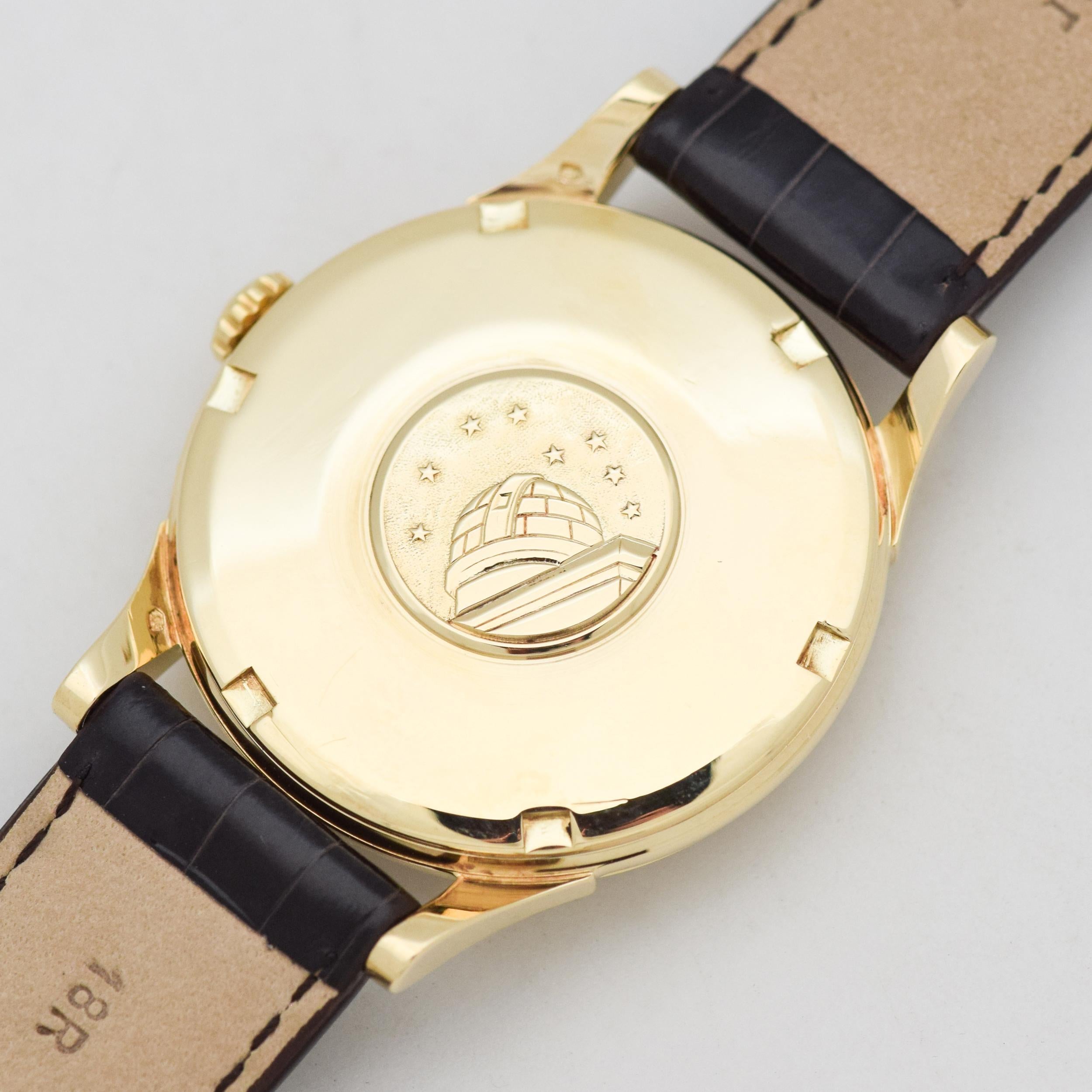 Vintage Omega Constellation 14K Yellow Gold Watch, 1961 In Excellent Condition In Beverly Hills, CA
