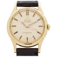 Vintage Omega Constellation 14K Yellow Gold Watch, 1961