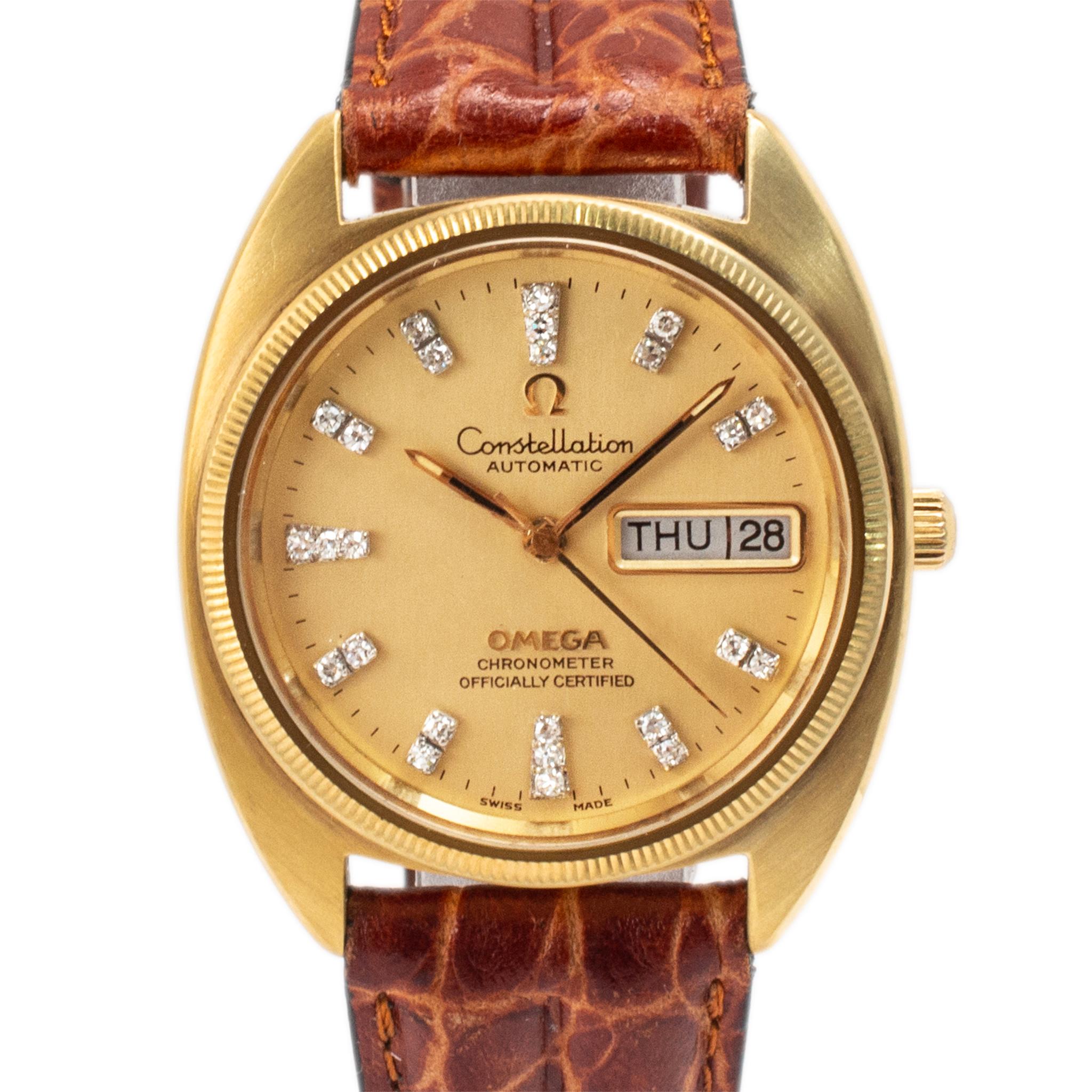 Marchio: Omega

Genere: Unisex

Tipo di metallo: Acciaio inossidabile

Diametro: 35,00 mm

Peso: 52,96 grammi

Orologio da polso OMEGA in acciaio inossidabile e diamanti. Sull'articolo è presente anche il marchio 