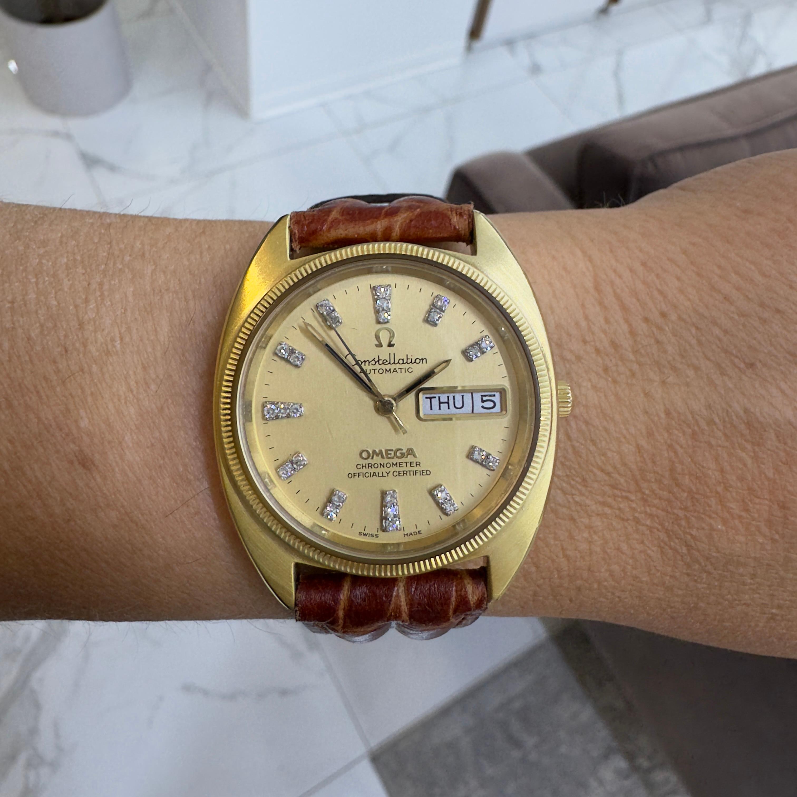 Omega Constellation 35MM 1680057 Orologio automatico con quadrante diamantato Omega Constellation 35MM 1680057 Orologio automatico con quadrante diamantato Omega Constellation 35MM 1680057 Orologio automatico ⧏34⧐ 4