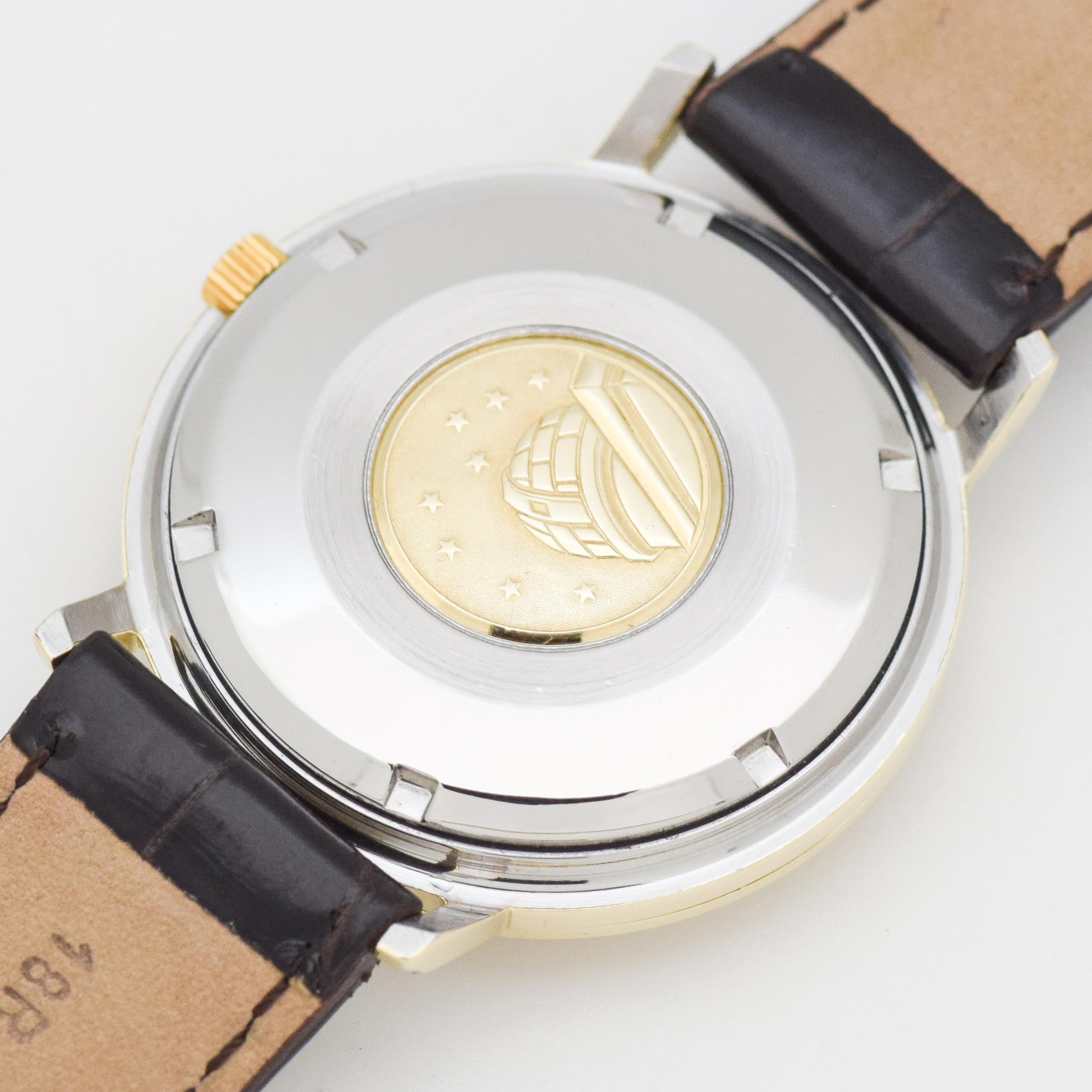 35mm omega constellation pie pan in 14k yellow gold