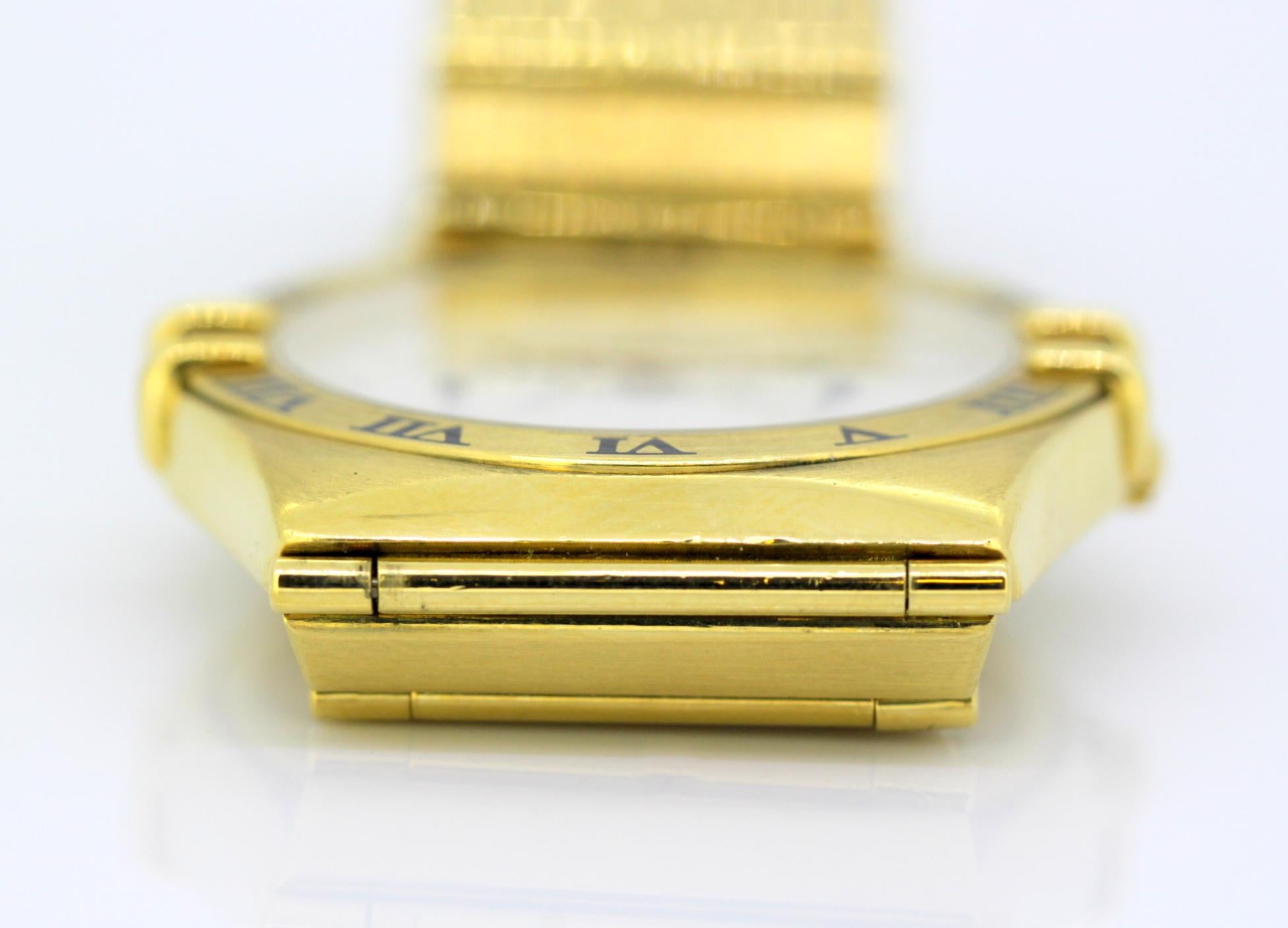 Vintage Omega Constellation Quartz Wristwatch Set in Full 18 Karat Gold ...