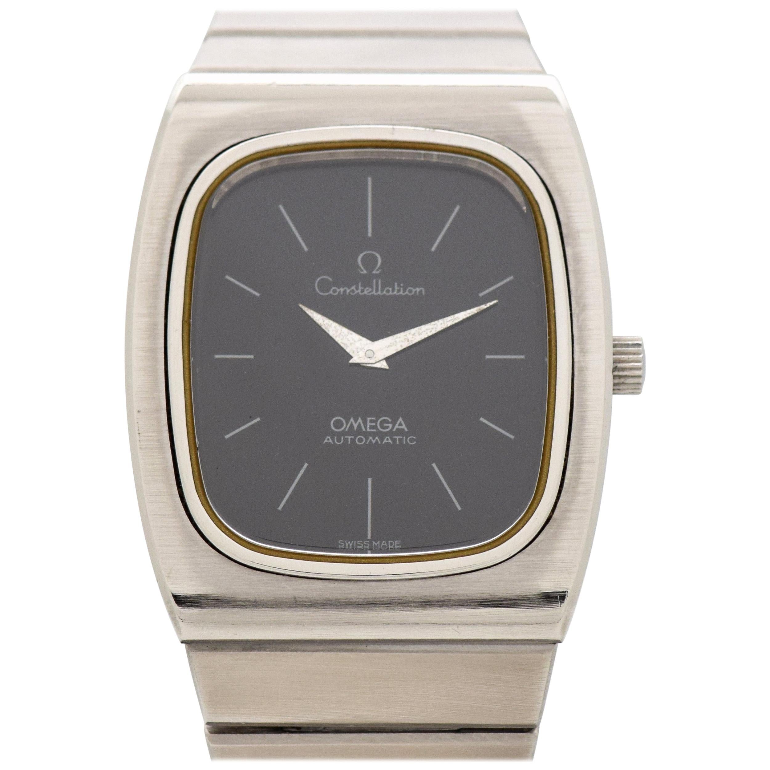 Vintage Omega Constellation Stainless Steel Watch, 1973 For Sale