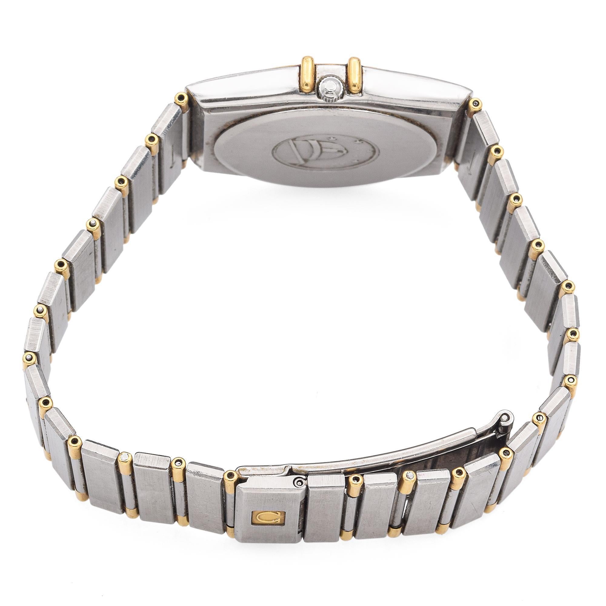 De los hombres Reloj de cuarzo vintage Omega Constellation de dos tonos inoxidable para hombre en venta