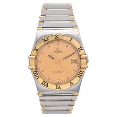 Vintage Omega Constellation Two-Tone Stainless Quartz Men's Watch