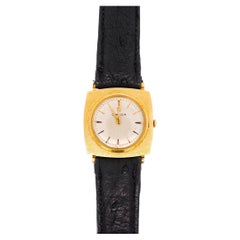 Vintage Omega D6660 27mm 18K Gold Cushion Manual Watch Watch