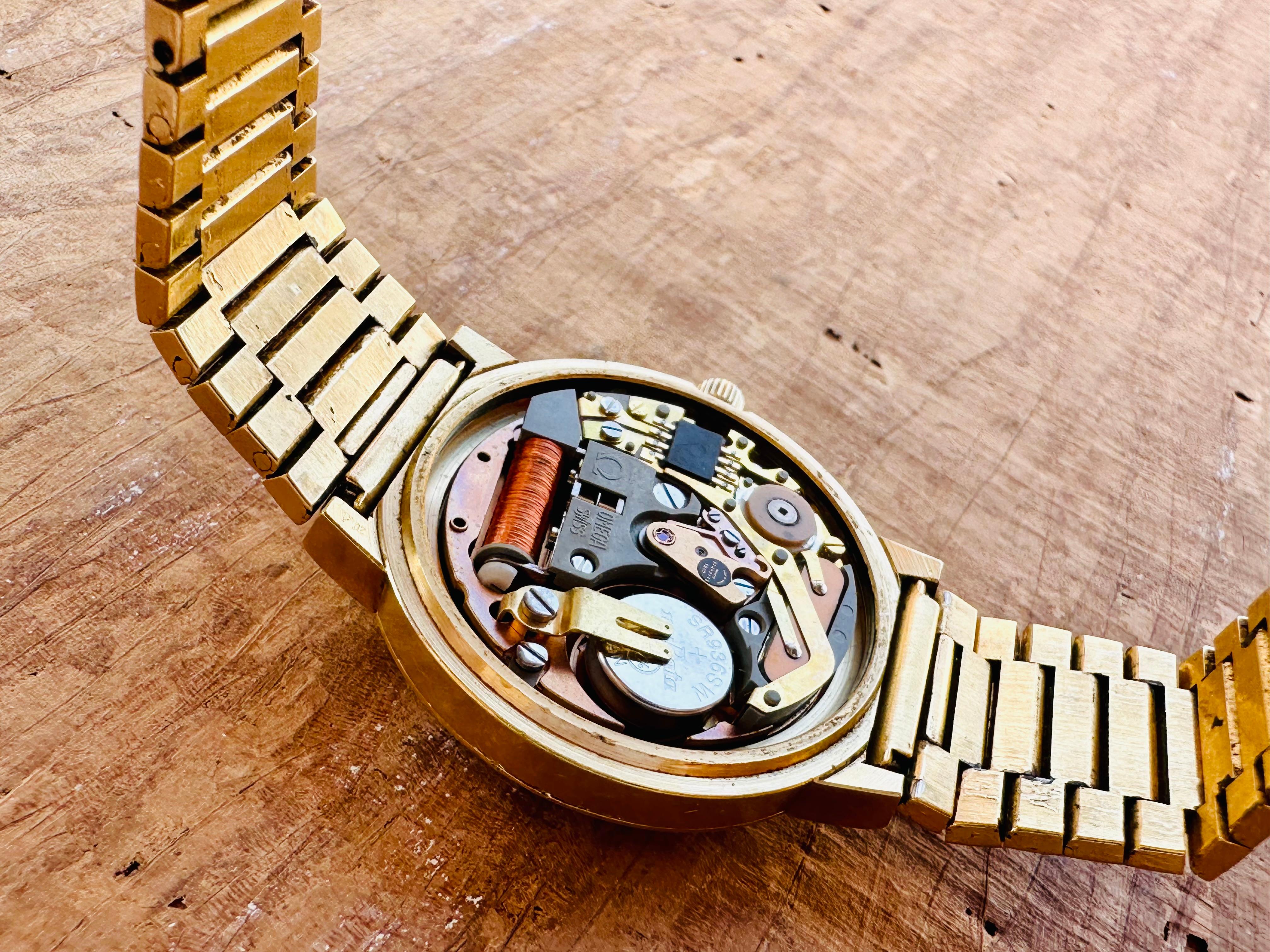 Omega Montre vintage Day Date plaquée or 1960058, années 70 2