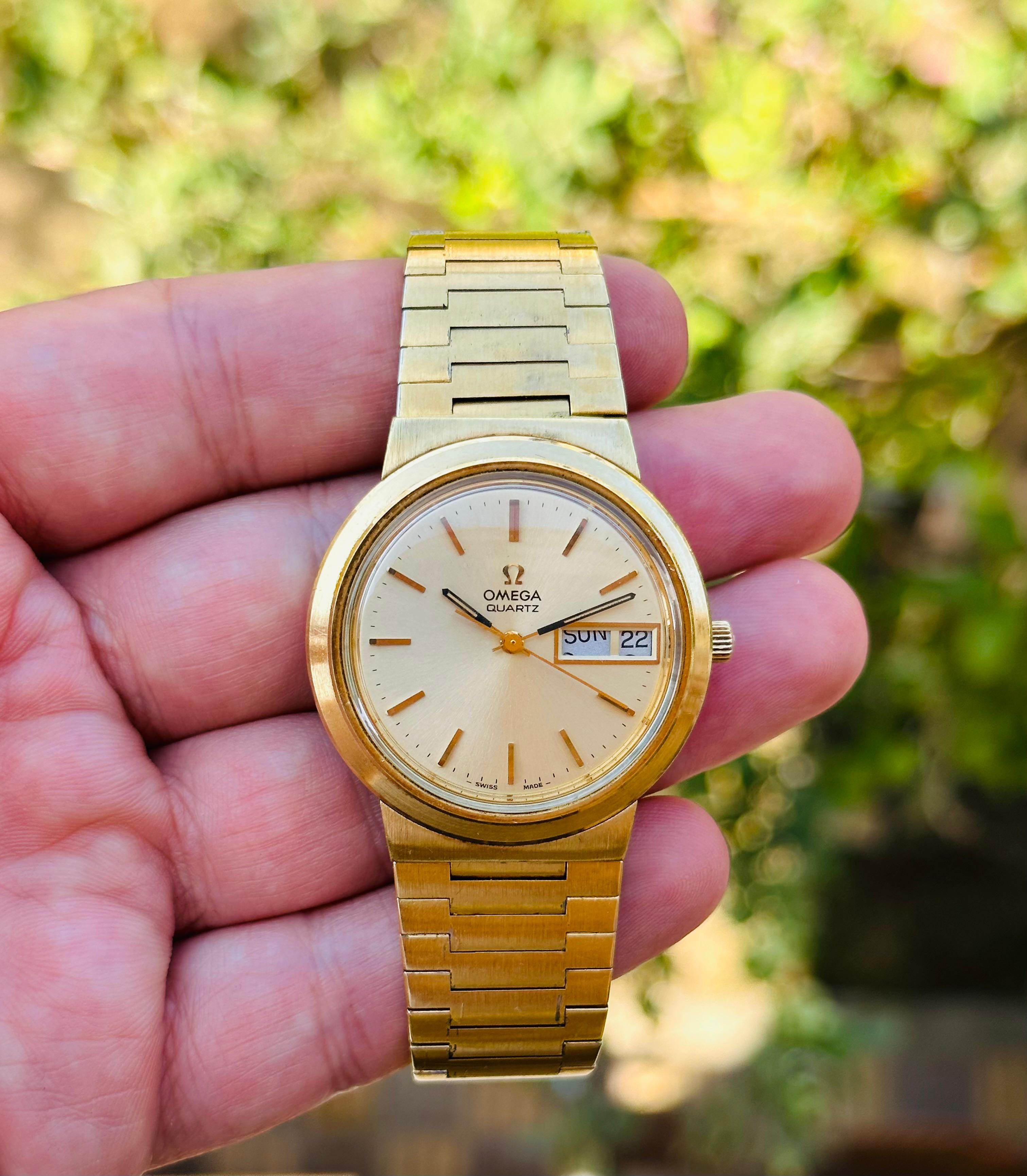 Omega Montre vintage Day Date plaquée or 1960058, années 70 4