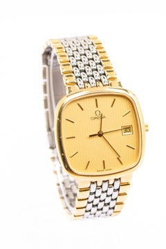 Vintage Omega De Ville Gold and Silver Tone Wristwatch