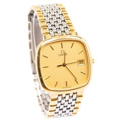 Orologio da polso Omega De Ville vintage in oro e argento