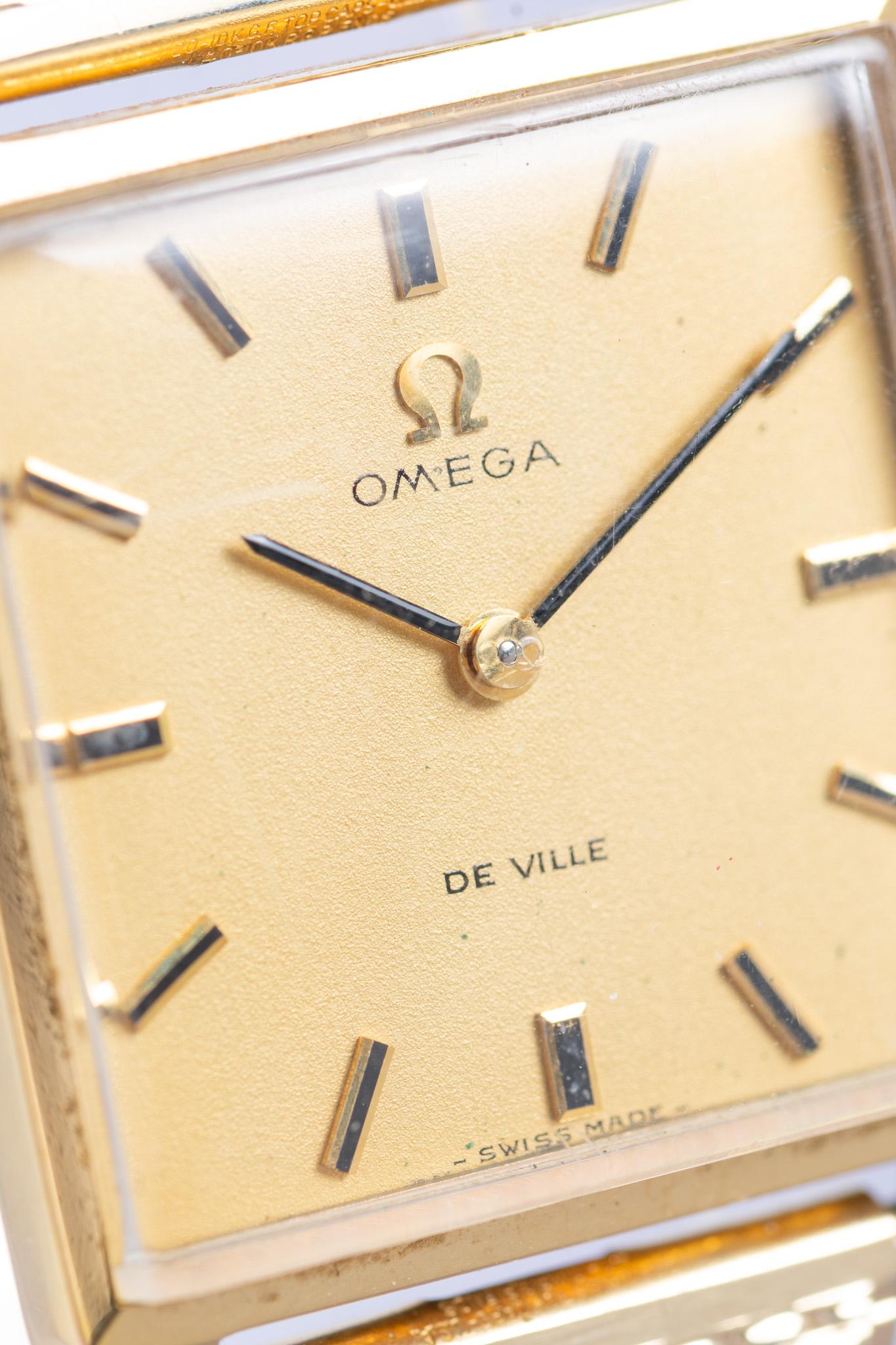 Vintage Omega De Ville Gold Tone Wristwatch For Sale 1