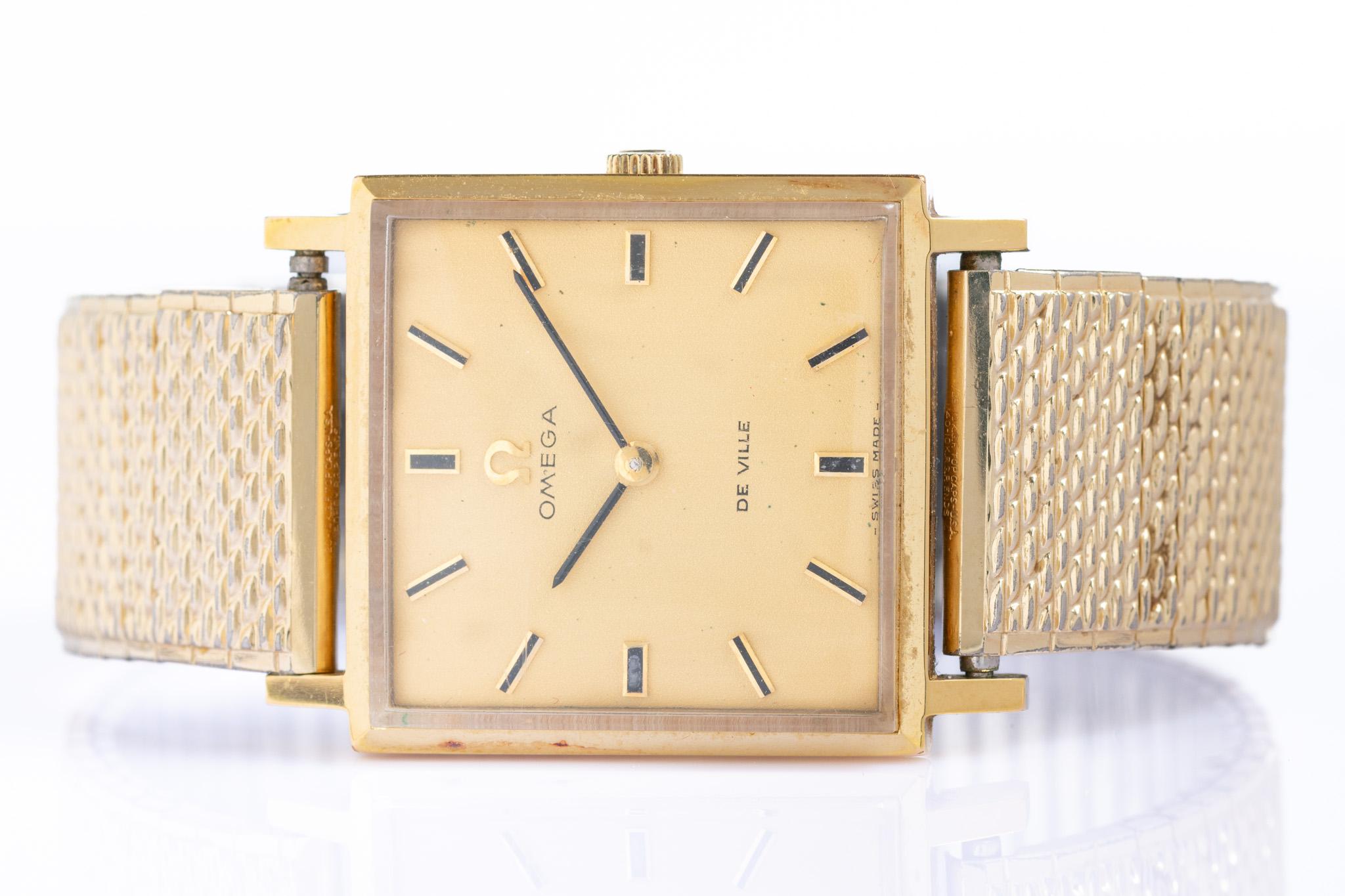 Vintage Omega De Ville Gold Tone Wristwatch For Sale 3