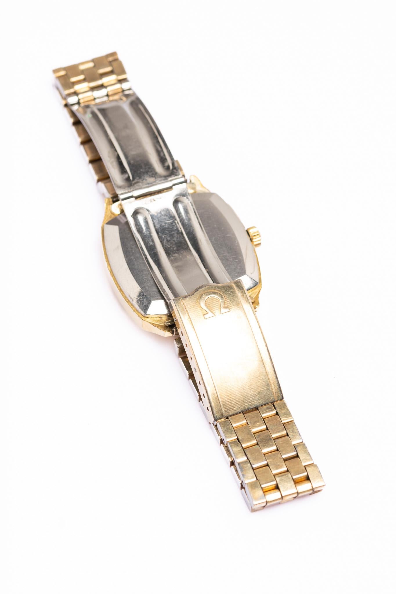 Vintage Omega De Ville Herren Gold Tone Automatic Armbanduhr 7