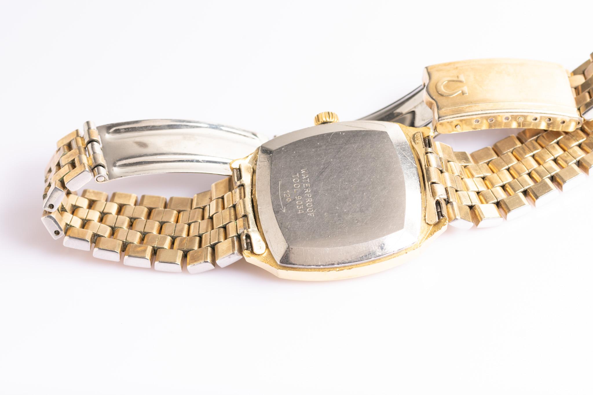 Vintage Omega De Ville Herren Gold Tone Automatic Armbanduhr 8