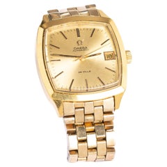 Vintage Omega De Ville Men's Gold Tone Automatic Wristwatch