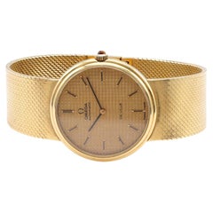 Vintage Omega De Ville Swiss Made 18 Karat Gold Watch