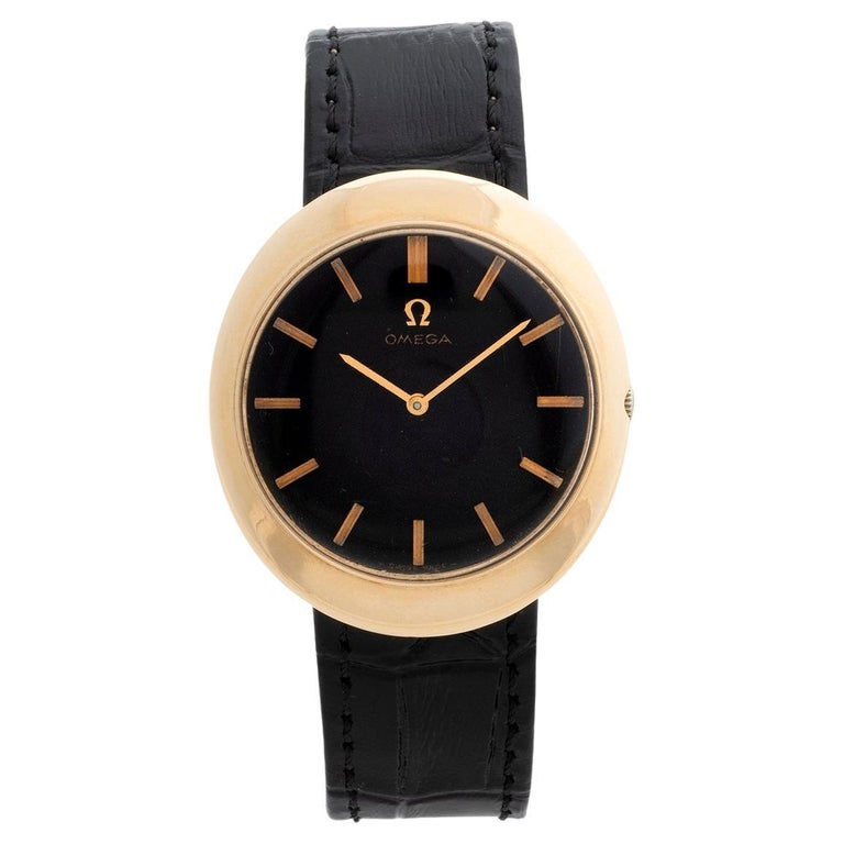 Vintage Omega Deville 1061, 9k Yellow Gold, circa 1968, Unusual