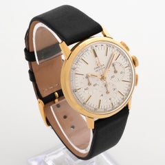 Vintage Omega DeVille Chronograph, Cal 321 Movement, 18 Karat Yellow Gold Case