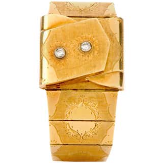 Omega Lady's Yellow Gold, Diamond and Ruby De Ville Bracelet Watch at ...