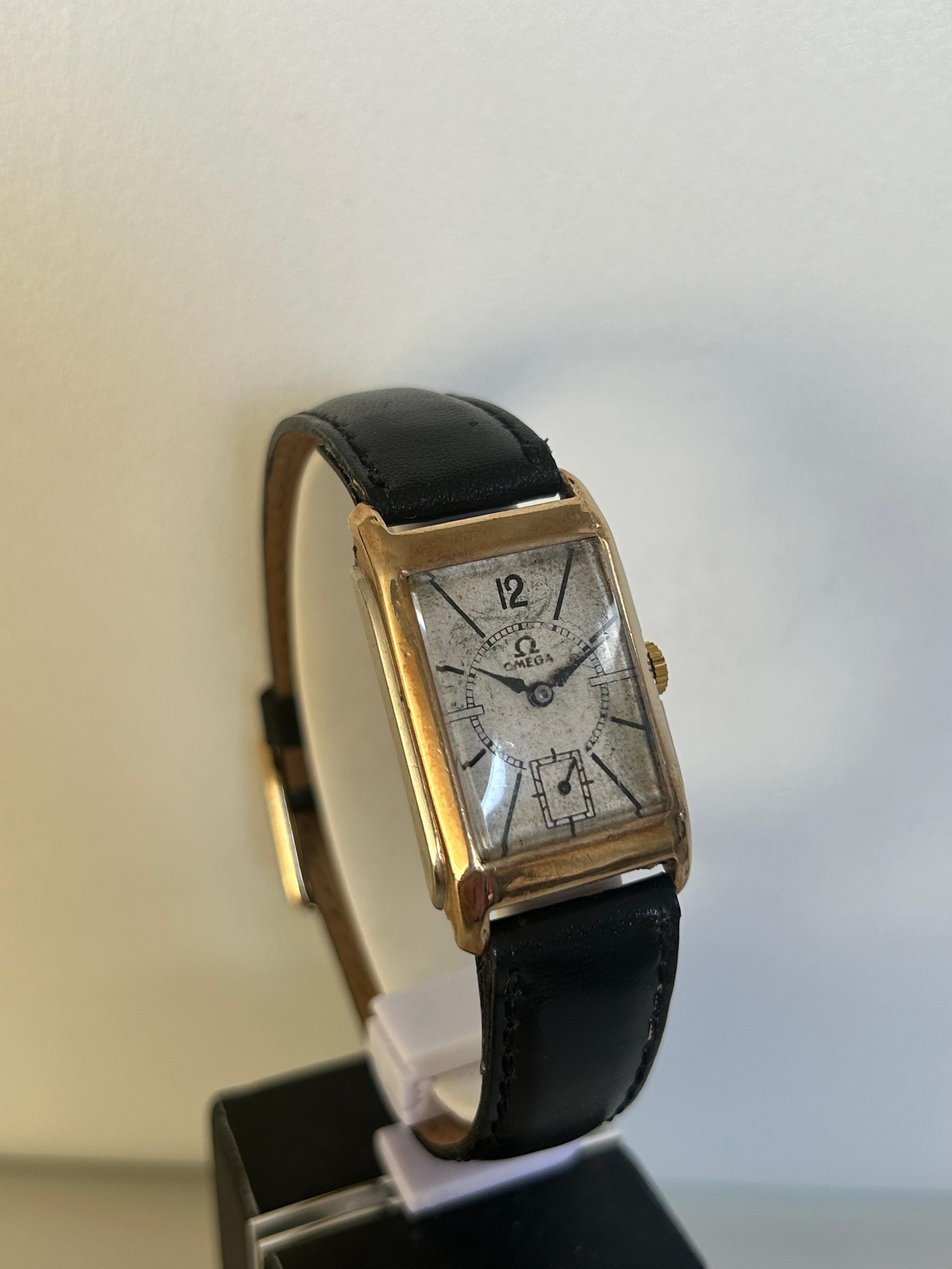 da uomo o donna Omega Dresswatch H&M Birmingham 1935, oro giallo 9K. in vendita