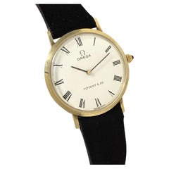Vintage Omega for Tiffany & Company Yellow Gold Mechanical Wrist Watch