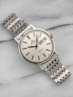 Vintage Geneve 70s Automatic Silver Dial Day Date 37mm Gehäuse