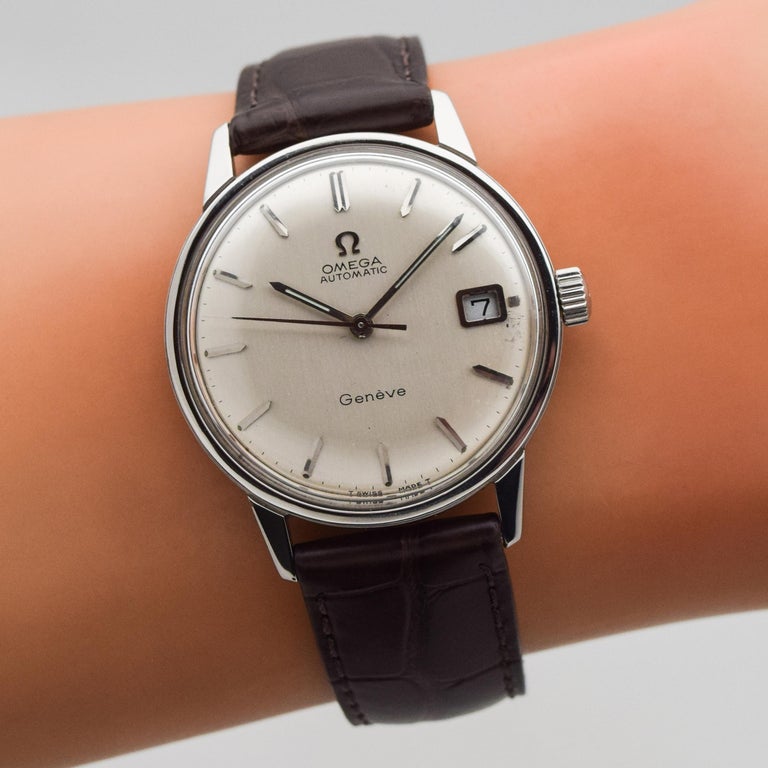 Vintage Omega Geneve Automatic Stainless Steel Watch, 1968 ...