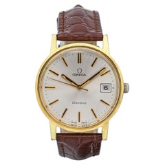 Reloj vintage Omega Genève Date de cuerda manual para hombre